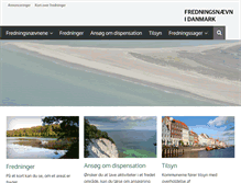 Tablet Screenshot of fredningsnaevn.dk